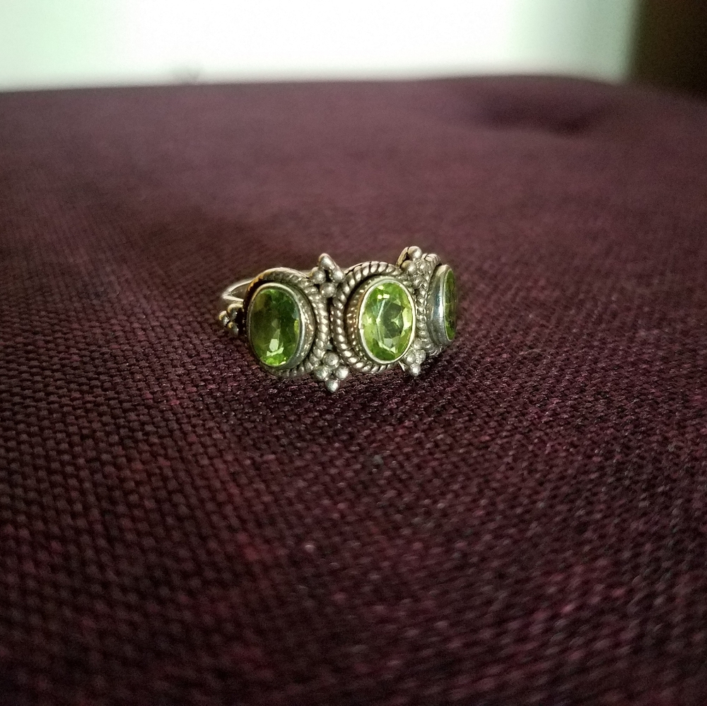 Sterling Peridot Ring